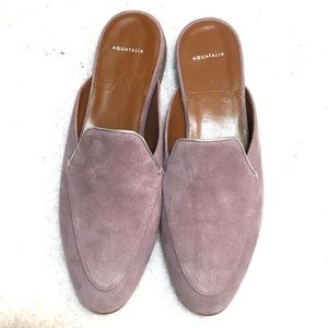 AQUATALIA LAVENDER SUEDE MULES - NWOT- Size5